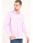 Timeout Camasa barbat cu maneca lunga si model ( Material: Bumbac - ASH ROSE - Roz