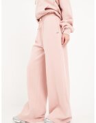 Timeout Pantaloni de trening cu croiala ampla si snur de ajustare - Roz pastel