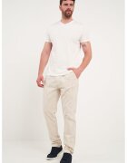 Timeout Pantaloni din bumbac cu model in dungi - Bej deschis