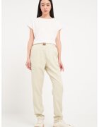 Timeout Pantaloni din lyocell cu talie elastica - Bej deschis