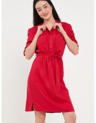 Timeout Rochie scurta cu buzunare pe piept - Rosu
