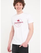 Timeout Tricou barbat cu maneca scurta si imprimeu ( WHITE - Material: Bumbac - Alb