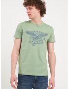 Timeout Tricou de bumbac grafic - Verde sparanghel