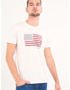 Timeout Tricou din bumbac cu logo - Rosu/Albastru inchis/Alb optic