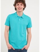 Timeout Tricou polo de bumbac din pique - Turcoaz