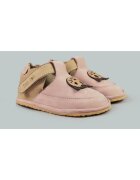 TINY TOES Pantofi Barefoot din piele naturala - Figaro - Roz - Roz
