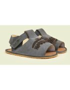 TINY TOES Sandale Barefoot din piele naturala - Croc - Gri