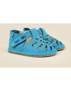 TINY TOES Sandale Barefoot din piele naturala - Jasper - Albastru - Albastru