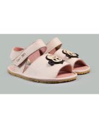 TINY TOES Sandale Barefoot din piele naturala - Kiko - Roz - Roz pal