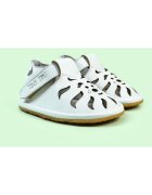 TINY TOES Sandale Barefoot din piele naturala - Kimba - Alb - Alb