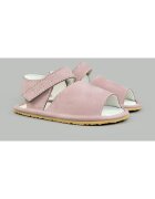 TINY TOES Sandale Barefoot din piele naturala - Nadeis - Roz - Roz pal