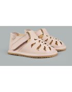 TINY TOES Sandale Barefoot din piele naturala - Shira - Roz - Roz pal