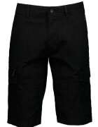 Tom Tailor Bermude cargo de denim - Negru