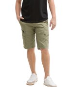 Tom Tailor Bermude cargo de denim - Verde deschis