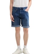 Tom Tailor Bermude din denim cu terminatii plisate - Bleumarin