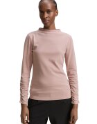 Tom Tailor Bluza cu maneci cu fronseuri - Roz pastel