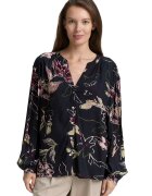 Tom Tailor Camasa cu maneci lejere si model floral - Bej/Roz/Bleumarin