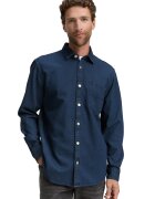 Tom Tailor Camasa din bumbac cu model uni - Bleumarin