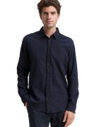 Tom Tailor Camasa uni cu guler clasic - Bleumarin