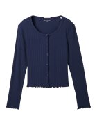 Tom Tailor Cardigan cu aspect striat - Bleumarin