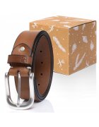 Tom Tailor Curea Din Piele - Tm0174H51 - 100% Piele Naturala - Marime: 80 - Latime: 4 Cm - Culoare: Maro