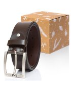 Tom Tailor Curea Din Piele - Tm0184R01 - 100% Piele Naturala - Maro - Fara Model - 4 Cm - 1 Bucata