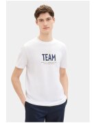 Tom Tailor Denim Tricou barbati - 546144 - Alb - Bumbac