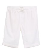 Tom Tailor Pantaloni scurti barbati 1044715 - In/Bumbac - Alb - Alb