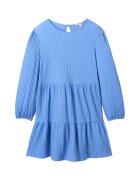 Tom Tailor Rochie evazata si texturata - Albastru lavanda