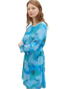 Tom Tailor Rochie mini cu model si croiala A - Albastru deschis