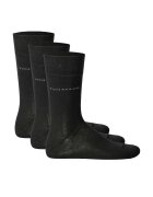 Tom Tailor Set de sosete lungi - 3 perechi - Negru
