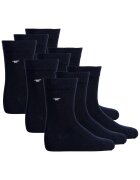 Tom Tailor Set de sosete scurte uni - 9 perechi - Albastru