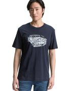 Tom Tailor Tricou de bumbac cu imprimeu - Bleumarin