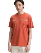 Tom Tailor Tricou din amestec de bumbac organic - Caramiziu