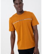 Tom Tailor Tricou din amestec de bumbac organic - Maro scortisoara
