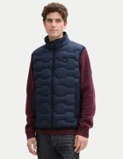 Tom Tailor Vesta barbati - 304544842 - Poliester reciclat/Poliester - Albastru - Albastru