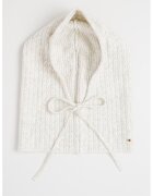 Tommy Hilfiger Balaclava cu model torsade - Alb fildes/Gri deschis