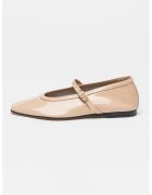 Tommy Hilfiger Balerini de piele lacuita - Bej