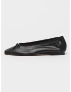 Tommy Hilfiger Balerini din piele cu varf patrat - Negru