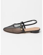 Tommy Hilfiger Balerini slingabck semitransparenti - Negru