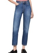 Tommy Hilfiger Blugi crop cu talie inalta