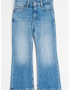 Tommy Hilfiger Blugi cu aspect decolorat si talie ajustabila - Albastru pastel