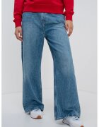 Tommy Hilfiger Blugi evazati din amestec de lyocell cu talie medie - Albastru