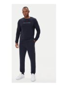 Tommy Hilfiger Bluza Barbati - Bleumarin - 50% bumbac 50% poliester reciclat - Negru
