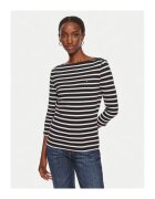 Tommy Hilfiger Bluza dama - bumbac - cu dungi - alb/bleumarin -