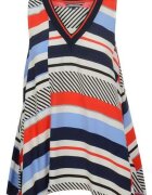 Tommy Hilfiger Bluza de dama - Vascoza - Multicolor - Negru/Portocaliu/Albastru