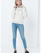 Tommy Hilfiger Bluza de trening cu decolteu cu fermoar scurt - Bej deschis melange