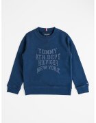 Tommy Hilfiger Bluza de trening cu imprimeu logo - Bleumarin
