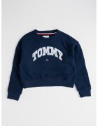 Tommy Hilfiger Bluza de trening cu logo brodat - Albastru azur/Bleumarin