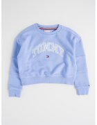 Tommy Hilfiger Bluza de trening cu logo brodat - Albastru lavanda